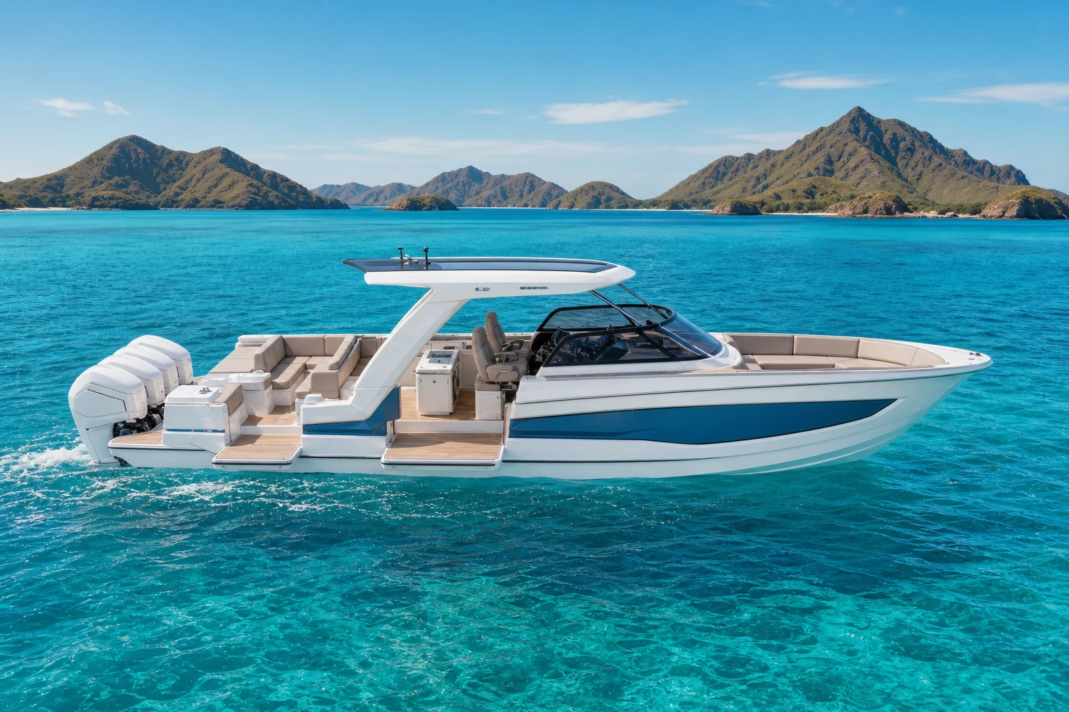 Konsep visual speedboat walk-around untuk pengembangan armada Oceidon