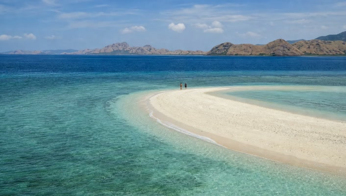 Taka Makassar sandbank and clear water