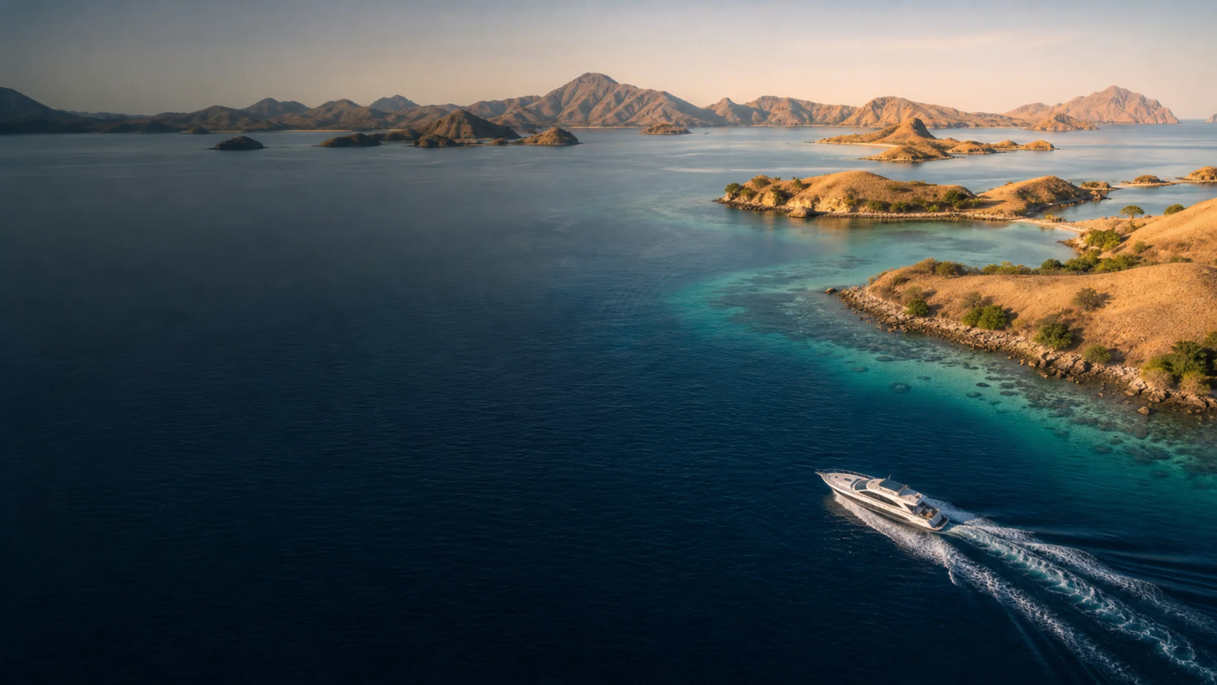 Bentang darat dan laut dalam rute One-Day Komodo