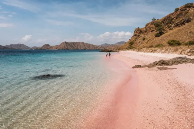 Pink Beach shoreline in Komodo National Park